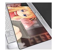 Gabriel Dropout 800x300mm Anime Mouse Pad, Alfombrillas para Mouse con Teclado, Alfombrilla de ratón para Juegos Profesional XXL Grande con Base de Goma de 3 mm de Grosor, para computadora PC, C