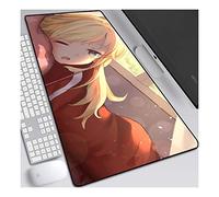 Gabriel Dropout Alfombrilla Raton Anime Gaming Mouse Pad XXL 900x400x3 mm,Impermeable con 3mm Base de Goma Antideslizante,Special-Textured Superficie para Ordenador, PC y Laptop, A