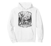 Gabriel El Arcángel Mensajero Cristiano Ángel Escena Sudadera con Capucha