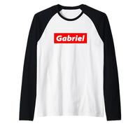 Gabriel Name 90's Streetwear For Gabe Boys Named Gabriel Camiseta Manga Raglan