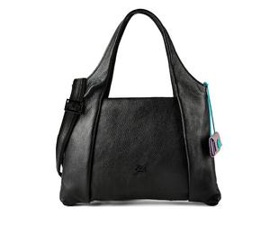 Gabs Zeynep Bolsa de hombro M Piel natural 40 cm negro