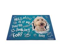 GABSHAIM Felpudo personalizado para perro, Hello is It Me You're Looking for Goldendoodle Bone Paws, tapete decorativo para puerta delantera, entrada, 15.7 x 23.6 pulgadas