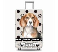GABSHAIM Funda de equipaje personalizada con diseño de lunares American Staffordshire Terrier, lavable a máquina, varios tamaños disponibles, Multi-Beagle, 18-32 Inch