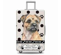 GABSHAIM Funda de equipaje personalizada con diseño de lunares American Staffordshire Terrier, lavable a máquina, varios tamaños disponibles, Terrier multifrontera, 18-32 Inch