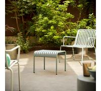 Gaby - Mesa auxiliar y gueridones de jardín de metal verde H 38 x B 45 x T 45 cm