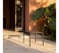 Gaby - Mesa de centro de jardín de metal negra H 38 x B 45 x T 45 cm