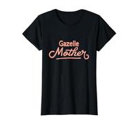 Gacela Madre - Gacela Divertida Camiseta gráfica económica, Mujer, Negro, XS