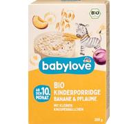 Gachas de plátano y ciruelas desde el décimo mes, 200 g - Marca DM Alemania - Compatible con babylove - Gachas de plátano y pflaume ab dem 10. Monat, 200 g