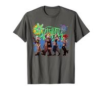 Gachiakuta Main Character Walking Line-Up with Logo Anime Camiseta
