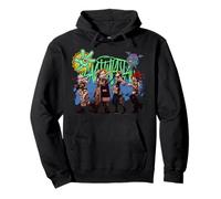 Gachiakuta Main Character Walking Line-Up with Logo Anime Sudadera con Capucha