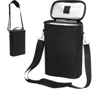 Gachiwar - Portabotellas hermético, bolsas para botellas, destacables, bolsa isotérmica para botellas, botella de vino, bolsa para clasificar y contener 2 botellas de vino