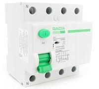 Gacia Disyuntor 80 A 10 kA 100 mA 4 P AC - Interruptor Fi, interruptor diferencial - Protección de corriente 4 polos