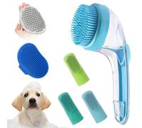 Gacqpli Cepillo Exfoliador Para Champú De Perro,Cepillo De Baño Para Perros De Pelo Corto,Herramienta De Limpieza Masajeadora Portátil Para Cachorros | Para Uso En Hogar Camping Y Ducha