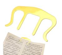 Gacqpli Clip para libros de música, soporte para libros de música y soporte lateral de metal, clips de viento para hojas de piano, teclado, niños, aulas, escuela, libros de lectura
