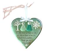 Gacqpli de árbol de Navidad de la Amistad,Decoración Colgante en Forma de corazón,Colgante para el hogar y los Amigos | para Mujeres y Vacaciones de Invierno casa Espejo retrovisor del