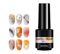 Gacqpli Esmalte De Uñas Con Acabado De Acuarela | 8ml Duradero Natural,Gel Para Pintar Uñas Con Efecto De Difusión - Para Aficionados A Las Manualidades Manicuristas Salones Uso Diario Viaje