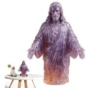 Gacqpli Figurilla Pequeña De Jesús,Decoración De De Resina con Cristo | Figura Decorativa Católica para Dormitorio Salón Altar Estantería Bautismo Iglesia