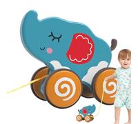 Gacqpli Juguete de Arrastre,Juguetes de Arrastre para niños de 1 año | Lindo y Divertido Juguete de Empujar y Tirar, Juguetes de Cuerda con Forma de Animal | Diversos Estilos de Juego, neumático