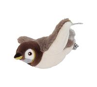 Gacqpli Juguete de gato de pájaro gorrito - Juguete interactivo para gato de pájaro, juguete de simulación de esperma que se activa al tacto, golpear y alcanzable pájaro imponente