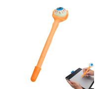 Gacqpli Lápices espeluznantes, diseño de globo ocular de dibujos animados, bolígrafos de Halloween para adultos, brillan en la oscuridad, para escuela, aula, universidad, estudio, hogar, arte de