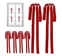 Gacqpli Lazos Navideños - Lazos para Coronas De Navidad | 6 Piezas Decoración para Bodas Fiestas Y Eventos En Casa Coche Y Reuniones