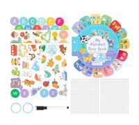 Gacqpli Libro De Pegatinas Para Niños,Juego De Aprendizaje Sensorial, Actividades Tranquilas Y Juego De Emparejar - Juguetes De Avión Para Niños Pequeños | Para Año Nuevo Navidad Vacaciones Festivas