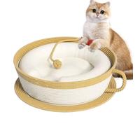 Gacqpli Nido de gatos | Cojín de cesta en forma de taza de café - Malla interior de cuerda de algodón como casa para mascotas, para escritorio, coche, silla, sofá, mesa, casa, interior, Navidad