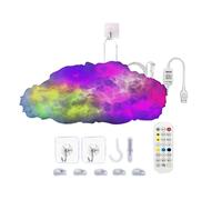 Gacqpli Nubes LED de Techo - Decoración Ambiental con Lámpara DIY,con Control Remoto de Cambio de Color al Ritmo Musical en Luces de Nubes LED - para Dormitorio, Sala de Estar, Habitacion Infantil y