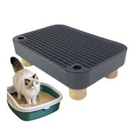 Gacqpli Peldaño para gatos, función de filtro para personas mayores, arena para gatos, escaleras con protección antidispersión para inodoros gatitos, para interior y exterior, hogar, salón