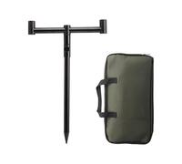 Gacqpli Soporte para cañas de pescar para suelo, soporte de almacenamiento ajustable, soporte para cañas de pescar, para exteriores, río, lago, estanque, orilla, mañana y noche