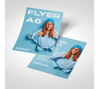 Gadaleta Digital Industries - Folletos publicitarios personalizados A6 - Impresión a doble cara - Papel recubierto de 115 g - Ordena de 50 a 5000 copias - Ideal para eventos, promociones, marketing