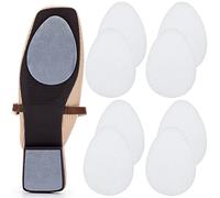 GADEBAO - Almohadillas antideslizantes para zapatos, autoadhesivas, suela antideslizante, silicona sin olor, agarre antideslizante para zapatos de tacón alto, transparente, 8 piezas, 2.5 x 3.5 x 0.04