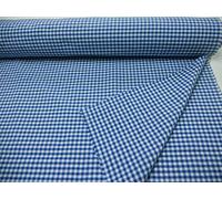 GADETEX Telas por metro,Tejido Vichy,Tela cuadros vichy (Cuadro pequeño 5x5 mm. Color Azul, 2,95 x 2,80 m)
