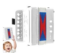 Gadget De Aprendizaje De Ruido - Squeeze Box Fun | Fabricante De Ruido Portátil, Primer Entrenador De Sintonización, Refuerzo De Creatividad Infantil, Portátil 7 Teclas Juguetes De Música Educativa Pa