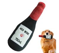 Gadget de mordida de sonido para mascotas - Bebida de cerveza simulada, Ruido de charla, actividad canina, sonajero de polar suave, Sensaciones fuertes atractivas | Ayuda a los Jóvenes de un año