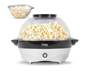 Gadgy Máquina de Palomitas - Popcorn Maker Eléctrico 800W con Placa Antiadherente & Mezclador - 5L Palomitero para Casa, Fiestas & Noches de Cine - Compatible con Mantequilla, Azúcar & Especias