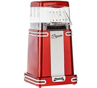 Gadgy Máquina de Palomitas | PopCorn Machine Clásica y Rápida | 1200W Máquina de Hacer Palomitas de Aire Caliente, Sin Aceite ni Grasa | Incluye Vaso Medidor y Tapa Superior Abatible | Rojo Retro