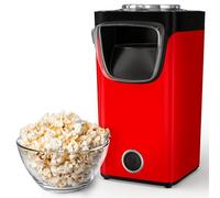 Gadgy Palomitero | PopCorn Machine Clásica y Rápida | Máquina de Palomitas de Aire Caliente, Sin Aceite ni Grasa | Incluye Vaso Medidor y Tapa Superior Abatible | Acabado Rojo Retro