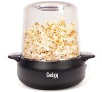 Gadgy Palomitero Premium 4.5L - Máquina de Palomitas 500W Negro Mate - Palomitera con Revestimiento Antiadherente y Varilla Mezcladora - Palomitero Eléctrico Ideal para Cine en Casa