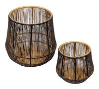 Iron Wire Mash Lantern - Set of 2