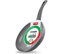 GadHome Premium 24cm Sartén Antiadherente | Bandeja de Inducción de Aluminio con Mango Ergonómico | Efecto de Granito de Piedra Gris