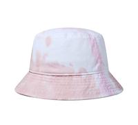 GADIEMKENSD Cotton Bucket Hat for Women Summer Beach Sun Protection Bucket Hats for Men Trendy Portable Outdoor Travel Hat for Golf Hiking Fishing Camping Pink Tie-Dye