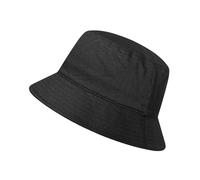 GADIEMKENSD Cotton Bucket Hat for Women Summer Beach Sun Protection Bucket Hats for Men Trendy Portable Outdoor Travel Hat for Golf Hiking Fishing Camping Black