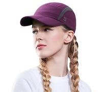 GADIEMKENSD Foldable Tech Running Hat for Women Cooling Ponytail Hats Light Quick Dry Baseball Caps Ultra-Thin Unstructured Gorras para Mujer Fitted for Beach Tennis Travel Hiking Golf Dark Purple