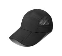 GADIEMKENSD Gorra de béisbol con Visera Larga para Hombre y Mujer, Visera Plegable y Malla Transpirable, Gorra UV de Verano para Deportes al Aire Libre, compacta, para Golf, Tenis, Senderismo, Negro