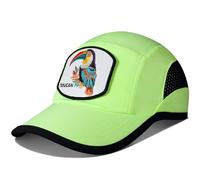 GADIEMKENSD Gorra de béisbol Lisa con Parche Bordado de Animales, Gorra para Correr con protección Solar, Gorra Deportiva Transpirable, Accesorios Deportivos, Verde Fluorescente- tucán