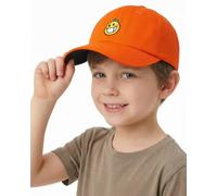 GADIEMKENSD Gorra de Béisbol para Niños con Cara Sonriente | Banda para el Sudor Refrescante, Forro de Malla, Hebilla de Metal Resistente, Anti-Reflejo