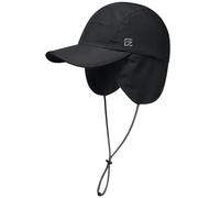 GADIEMKENSD Gorra de Invierno Impermeable para Hombres Gorra de béisbol con Solapas para Orejas Cuerda Reflectante Gorro Trapper cálido con Forro de vellón Gorro térmico para Caza Correr Negro