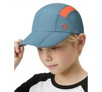 GADIEMKENSD Gorra para niños, Gorra de béisbol Plegable para niños pequeños, protección Solar UPF50+, Ligera y Transpirable, Adecuada para niños o niñas de 2 a 5 años, Azul grisáceo