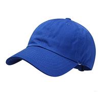 GADIEMKENSD Kids Plain Baseball Cap Unconstructed Fitted Toddler Sun Hat Washed Cotton Kids Baseball Hat Beach Camping Golf Travel for Boys Girls 7-12 Years Blue